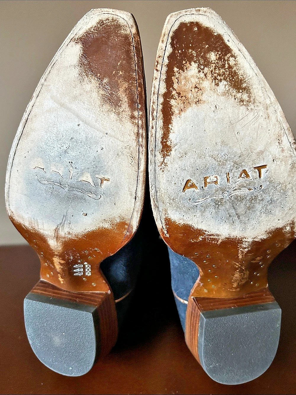 Ariat Heritage Western R Toe Embroidered Western Boots Blue US 8.5 B - Picture 6 of 6
